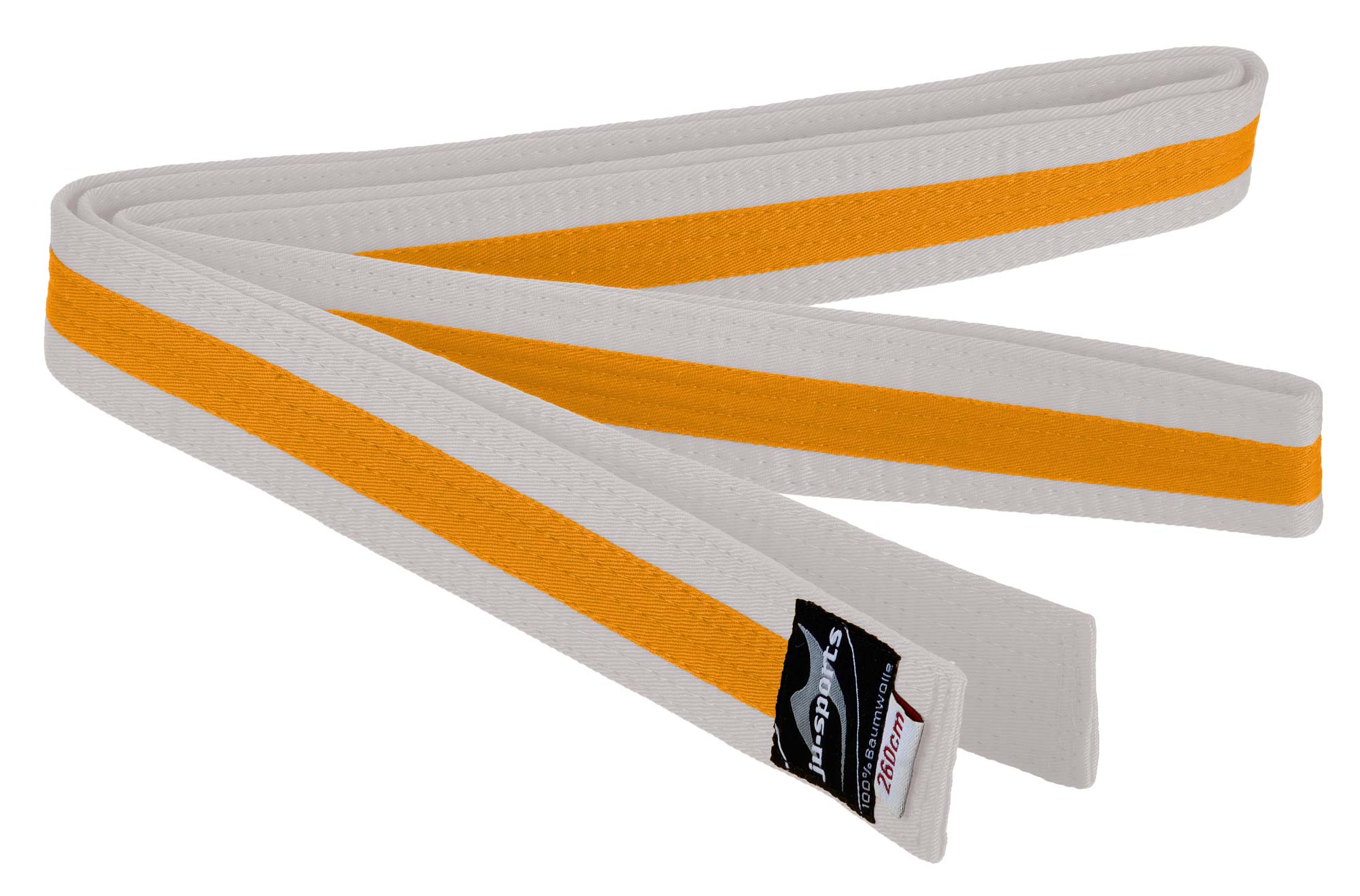 Ju-Sports Budogürtel weiß/gelb/weiß
