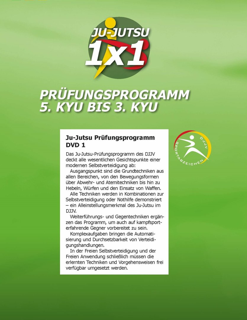 Ju-Jutsu, Prüfungsprogramm, DVD, KyU, Selbstverteidigung