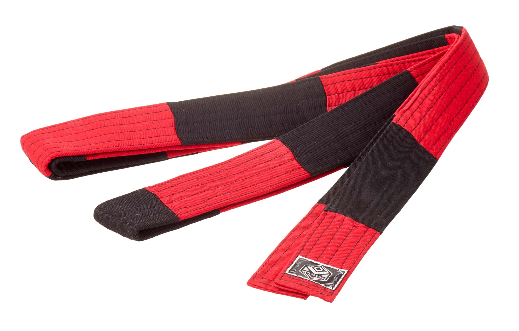 Ju-Sports Großmeistergürtel Master 6. Dan rot/schwarz 5 cm