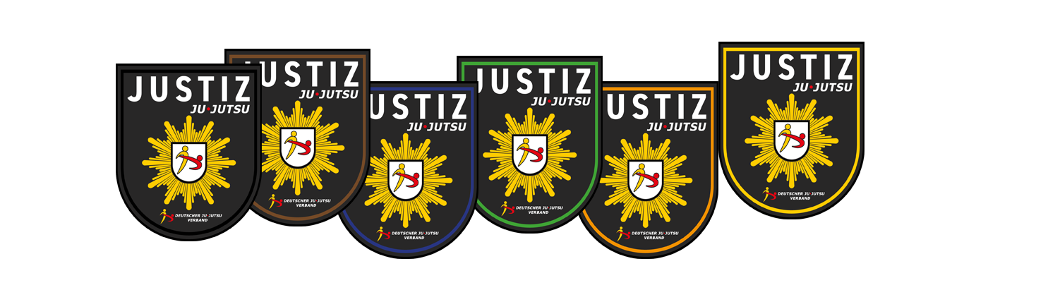 Jacket badge, Shield patch, Justiz, Jiu-Jitsu, Medal emblem