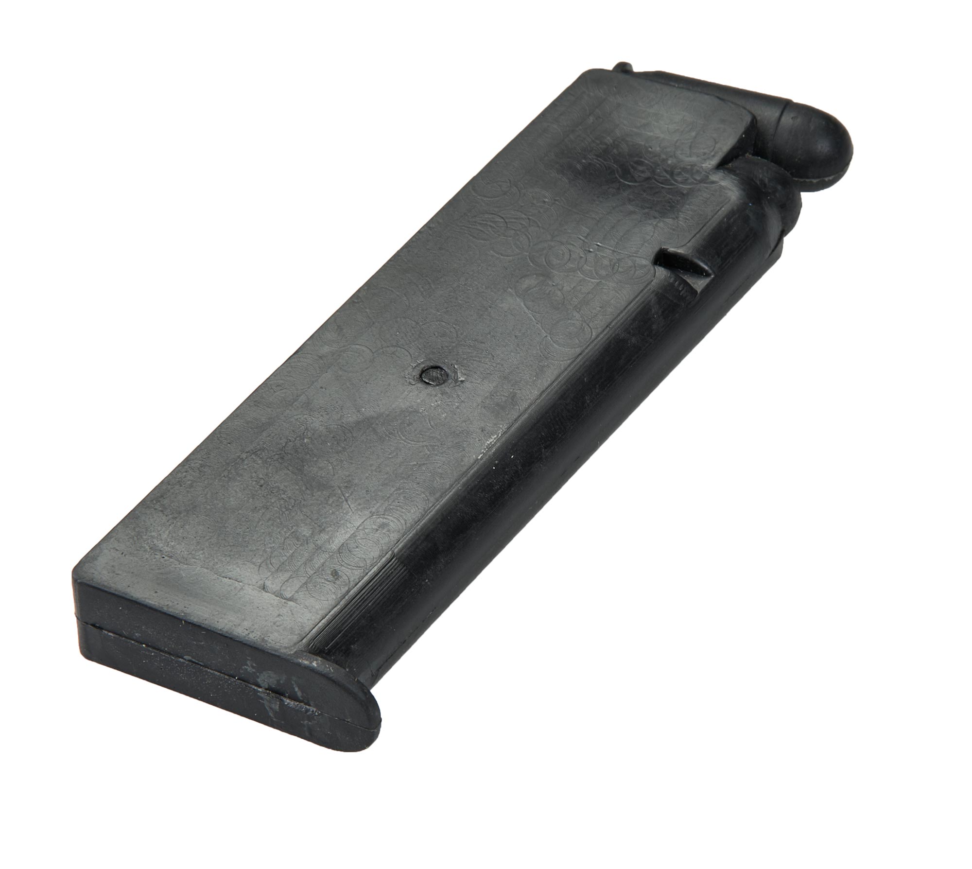 Gummi-Pistole mit Magazin und zwei Wechselmagazinen