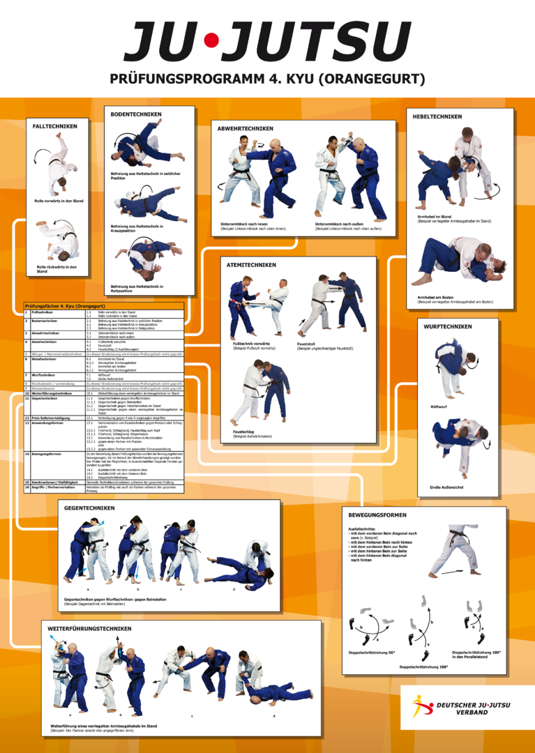 DJJV Lehrtafel 4. Kyu - Orangegurt
