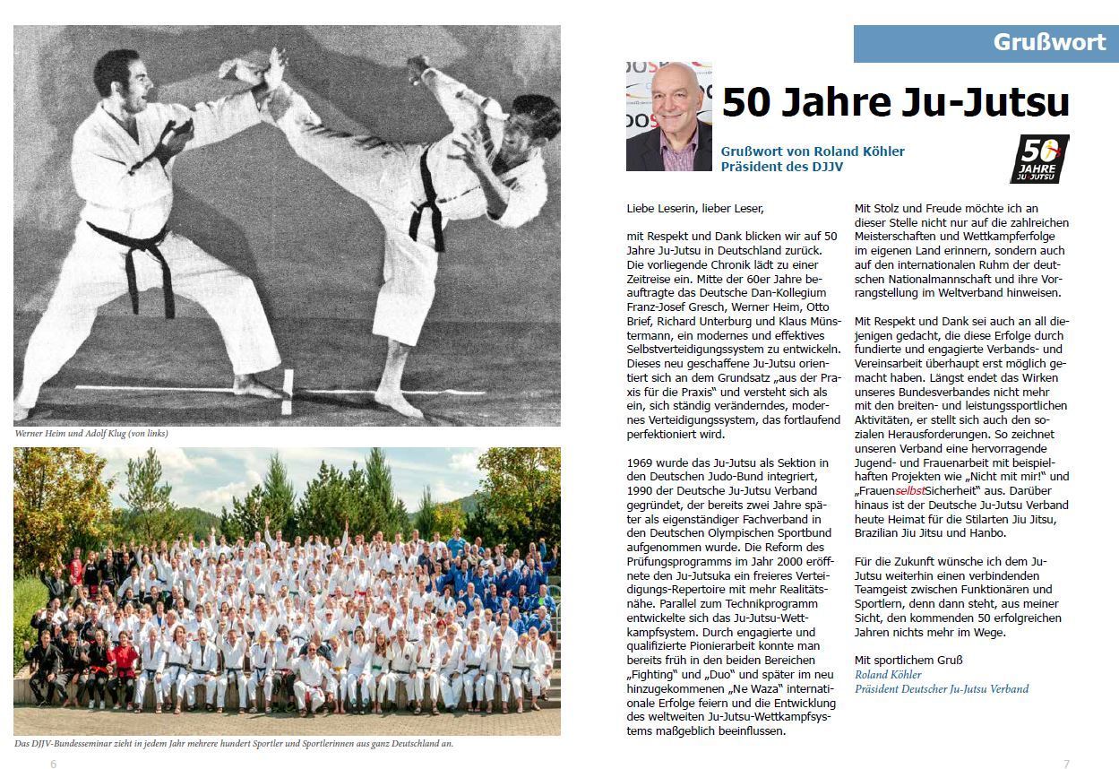 Buch "50 Jahre Ju-Jutsu in Deutschland - die Chronik"