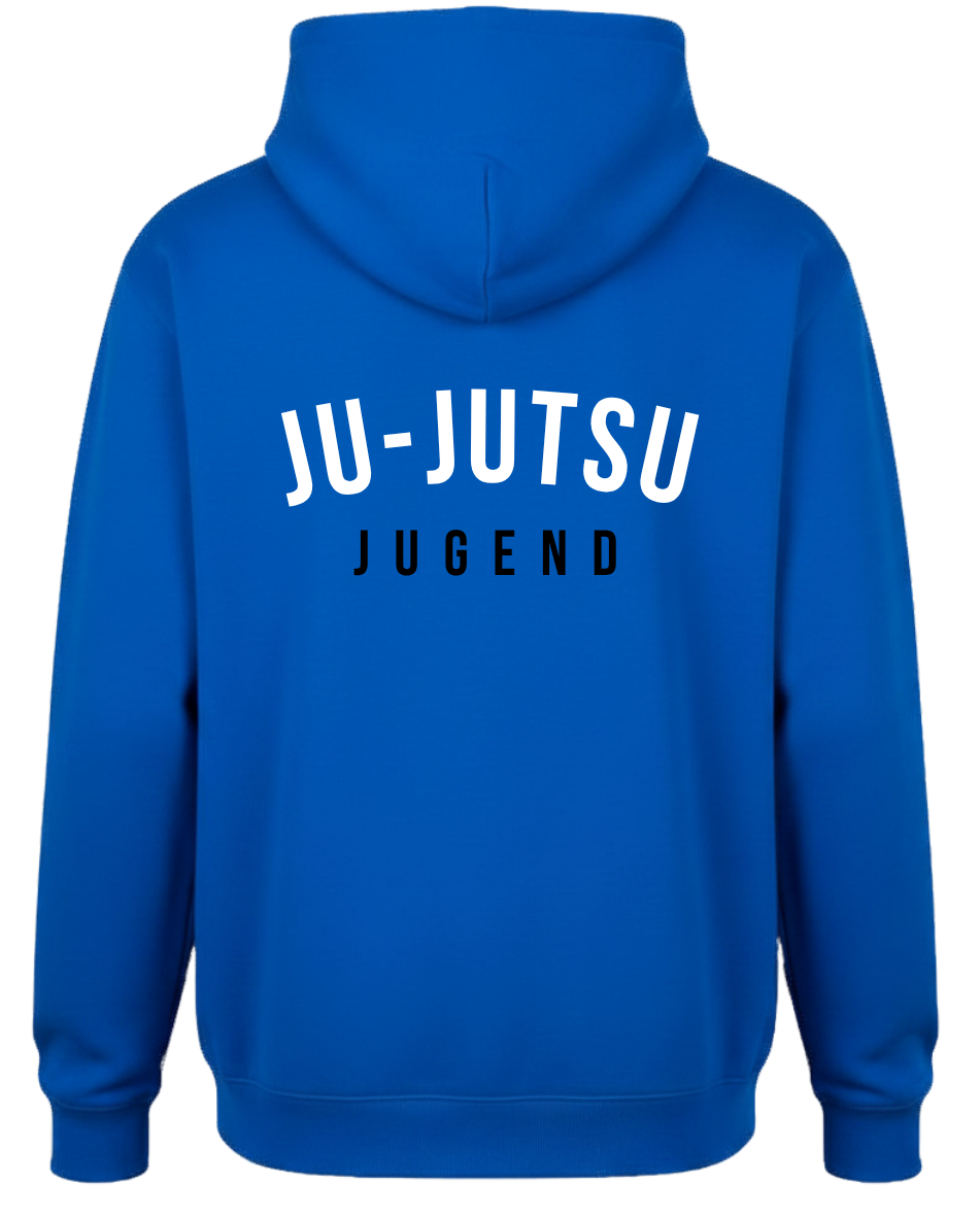 Ju-Jitsu, Jugend, Hoodie, Blau, Kapuzenpullover