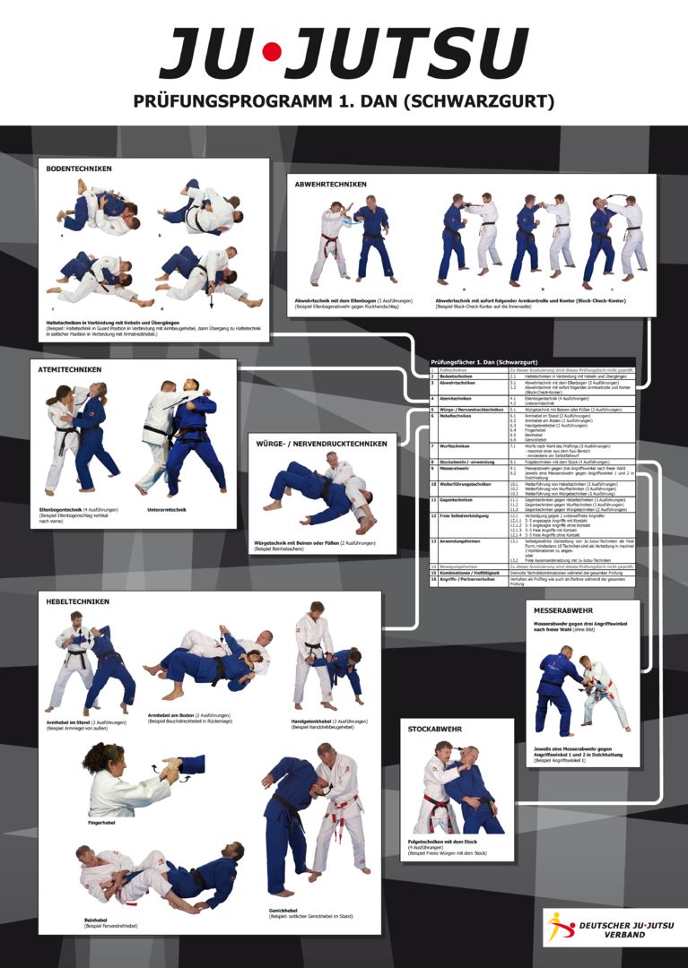 DJJV Lehrtafel 1. Dan - Schwarzgurt