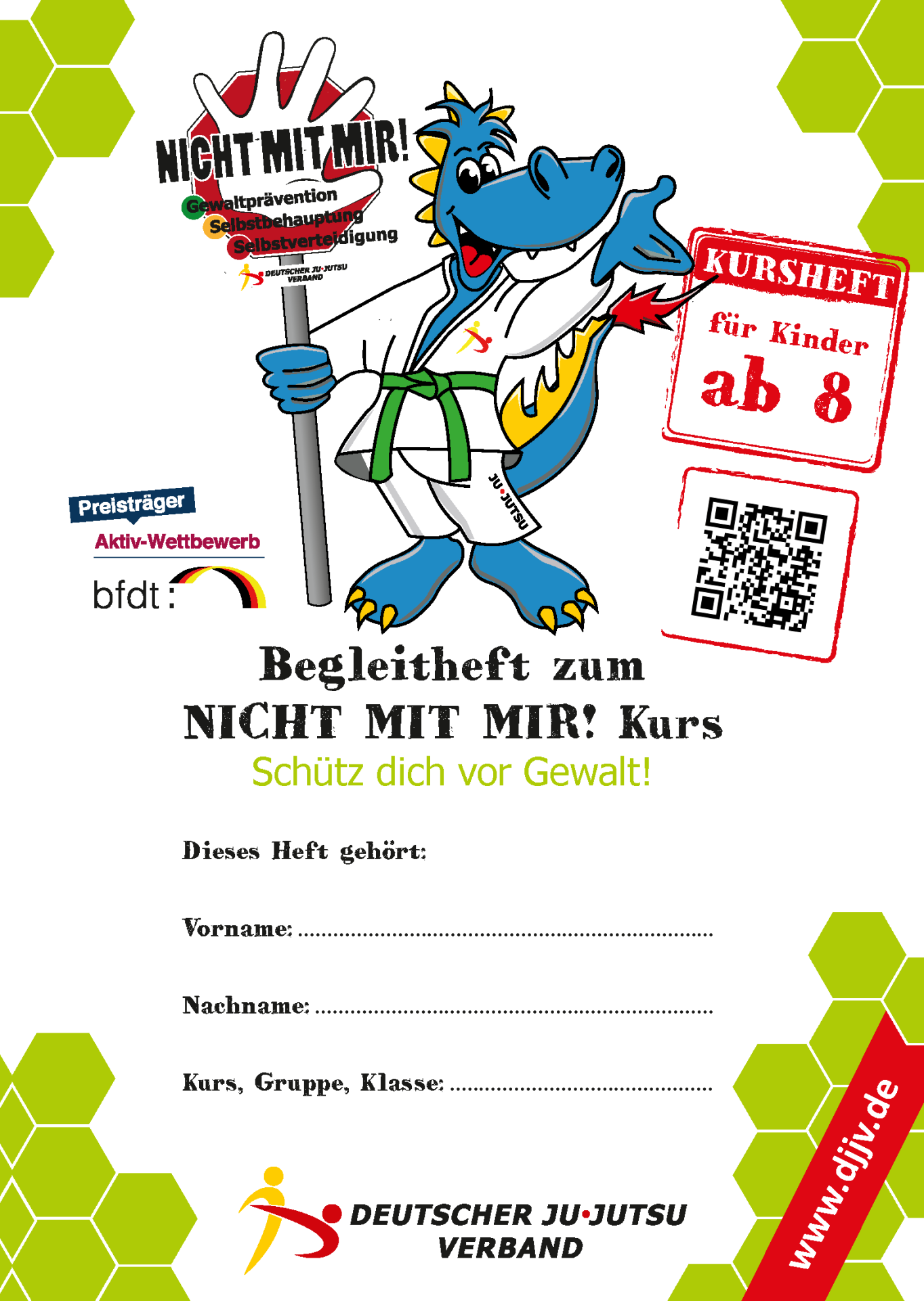 Kursheft, Kinder, Wesens-Design, Gewaltprävention, Ju-Jutsu