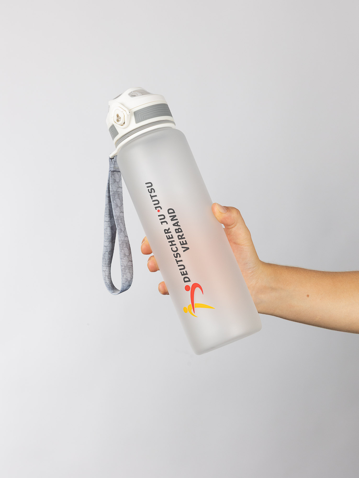 wasserflasche, Sportflasche, Trinkflasche, Druck Logo, Gurtband