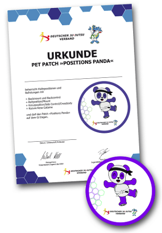 DJJV Pet Patches Positions Panda (inkl. Urkunde)